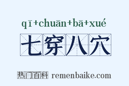 七穿八穴是什么意思的图片
